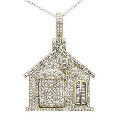 JB Jewelers Diamond Trap House Pendant