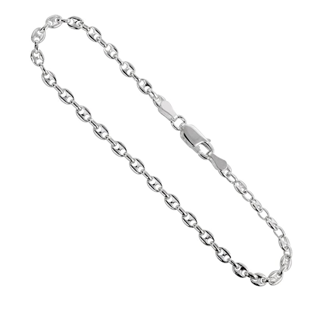 Sterling Silver Puff Link Chain