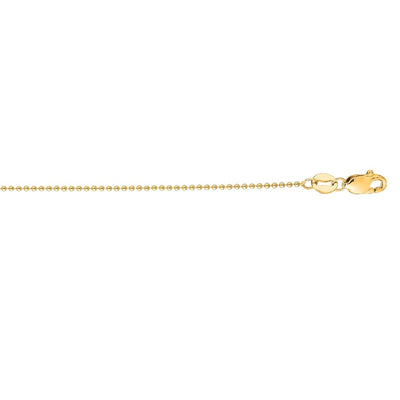 JB Jewelers 14k Gold 1mm Bead Chain