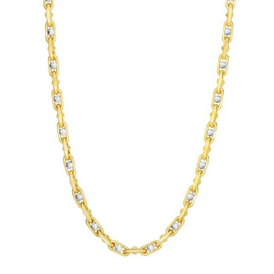 JB Jewelers 14k Two-Tone Anchor Chain