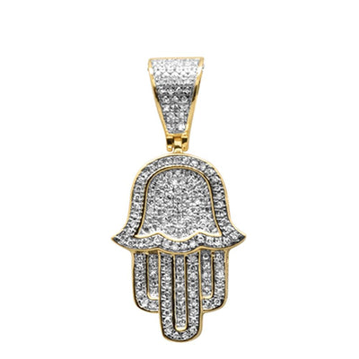 JB Jewelers Diamond Hamsa Pendant