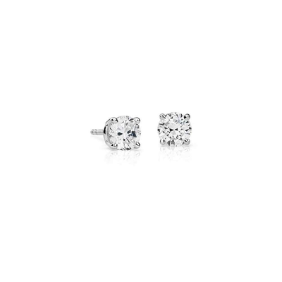 14k Gold Diamond Solitaire Studs