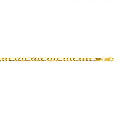 B Jewelers Yellow Gold 3mm Figaro Chain