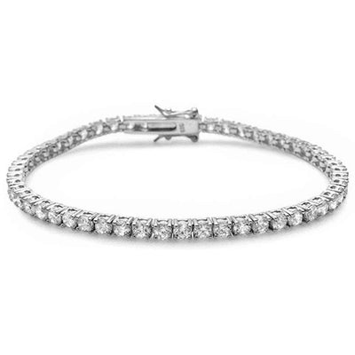 JB Jewelers  Sterling Silver Tennis Bracelet