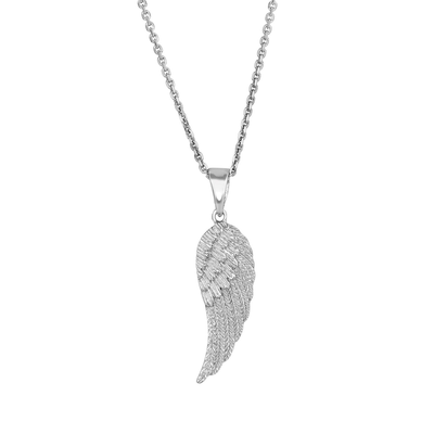 JB Jewelers Sterling Silver Angel Wing