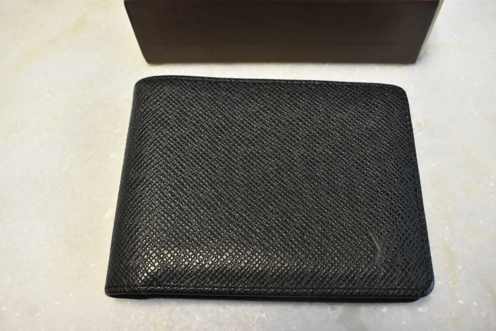 Louis Vuitton Multiple Wallet Black Taiga