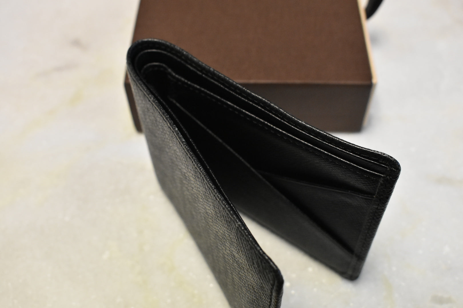 Louis Vuitton Multiple Wallet Black Teal Taiga