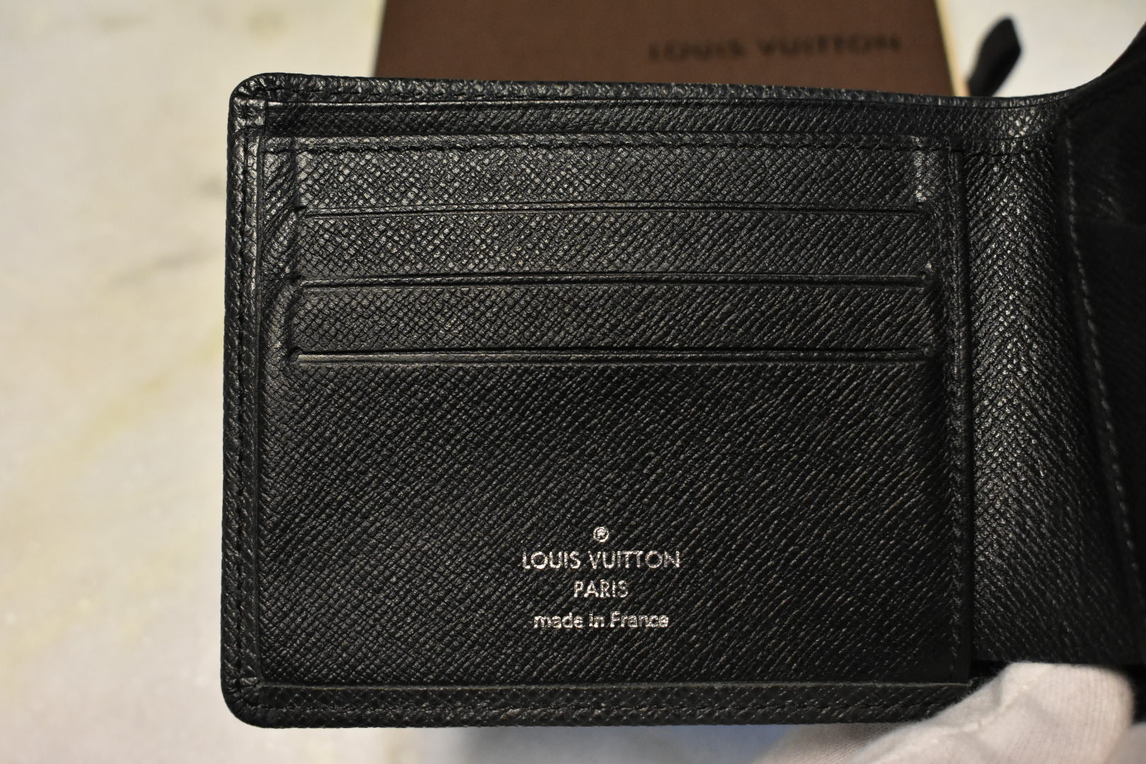 Louis Vuitton Taiga Multiple Wallet, Black