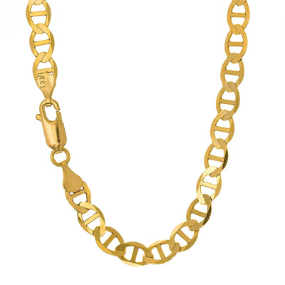 JB Jewelers 10k Yellow Gold 5.5mm Mariner Chain