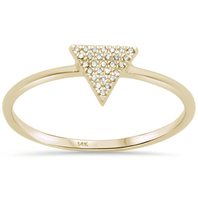 JB Jewelers 14k Gold Trendy Triangle Ring