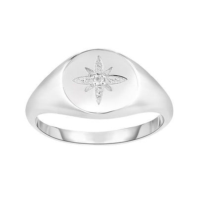 Diamond Star Burst Ring