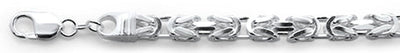 JB Jewelers Sterling Silver Byzantine Chain