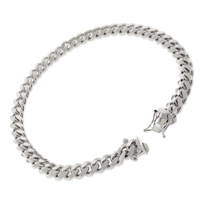 JB Jewelers Sterling Silver Cuban Bracelet