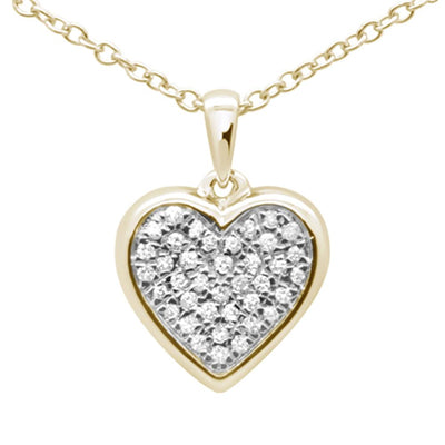 JB Jewelers 14k Diamond Heart Pendant
